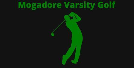 Green text: Mogadore Varsity Golf