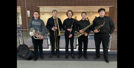 OBDC Honor Band Participants with instruments