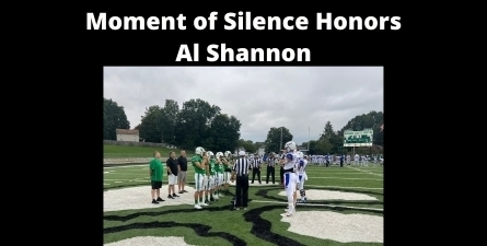 White text: Moment of Silence Honors Al Shannon