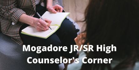 White text: Mogadore Jr/Sr High Counselor's Corner