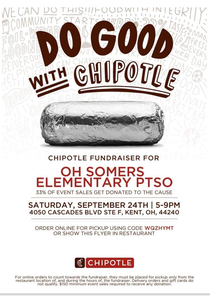 Do Good with Chipotle Fundraiser Flyer